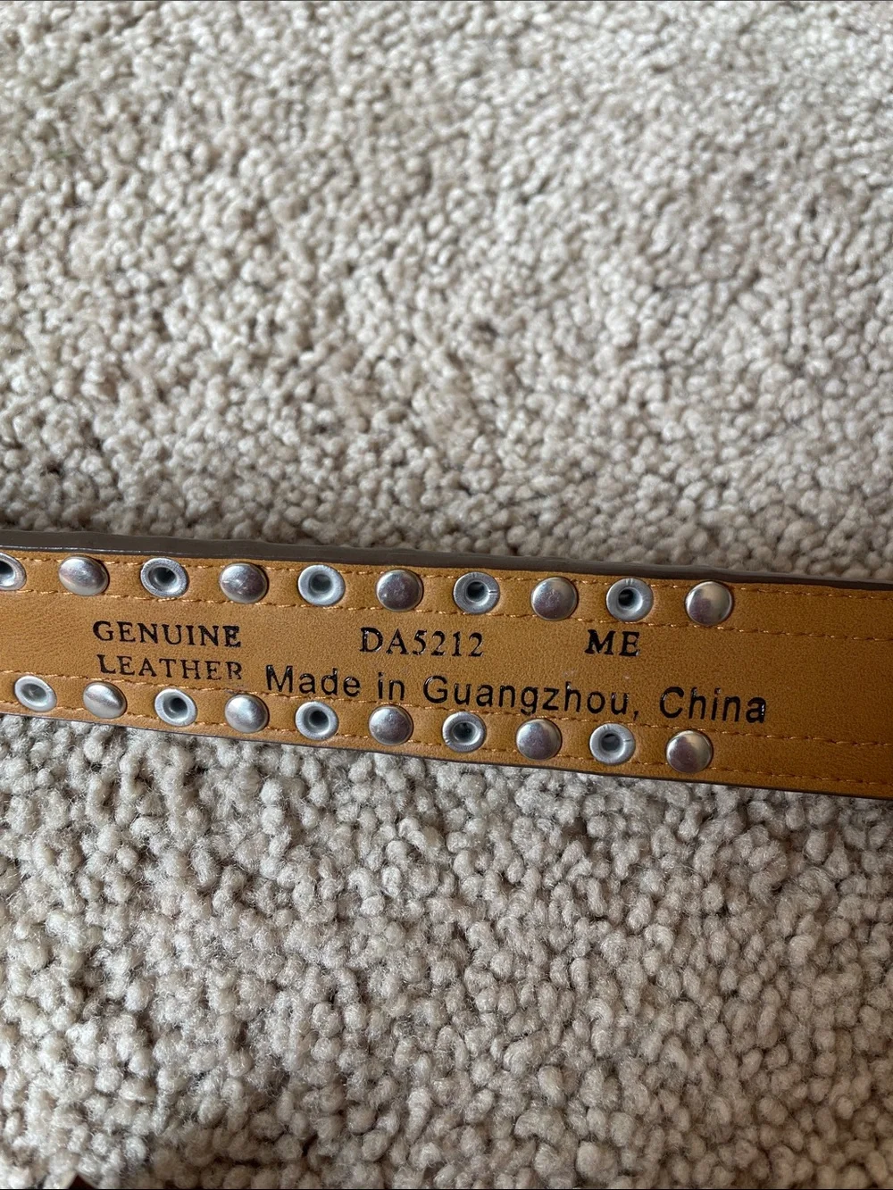NWT Angel Ranch Leather Studded Western Belt Girl’s M Decorative Silver Buckle